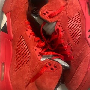 Mens Jordan 5 Retro Red Suede 2017 Size 10